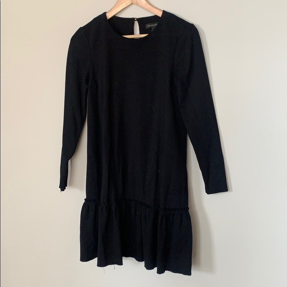 Drop waist long sleeve dress with Pockets!